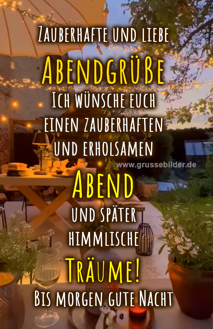 119+ ᐅ Kostenlose Abendgrüße für WhatsApp [AKTUALISIERT] Grüße Bilder