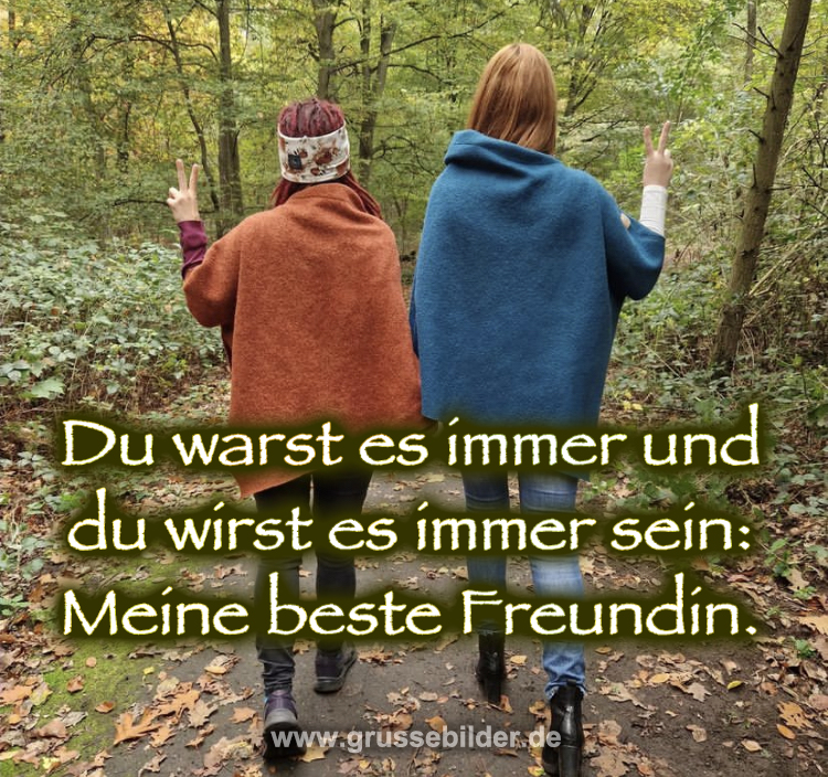Beste Freundinnen Unterstützung, Liebe & Fotos mit Sprüchen dafür!