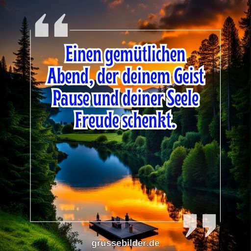 schönen abend bilder für die seele