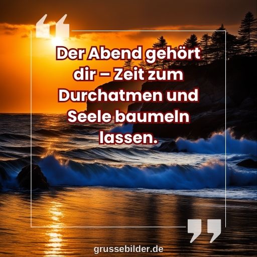 schönen abend bilder für die seele