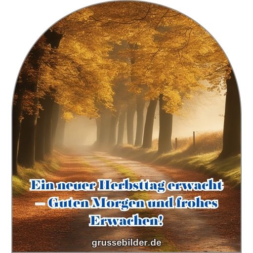 guten morgen herbstbilder kostenlos