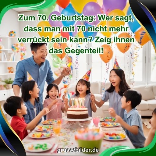 ᐅ 70. Geburtstag Lustige Bilder Grüße Bilder