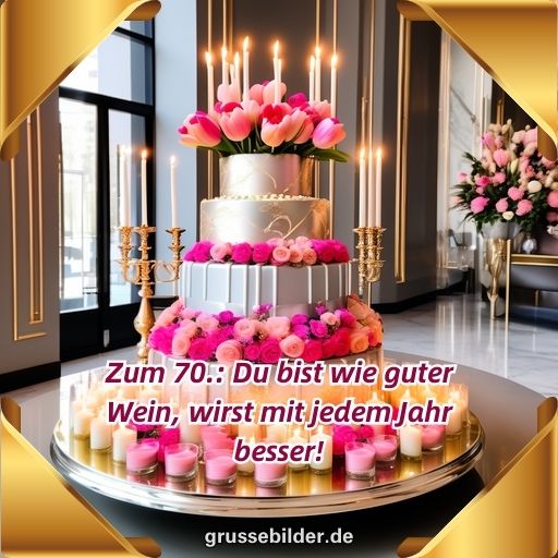ᐅ 70. Geburtstag Lustige Bilder Grüße Bilder